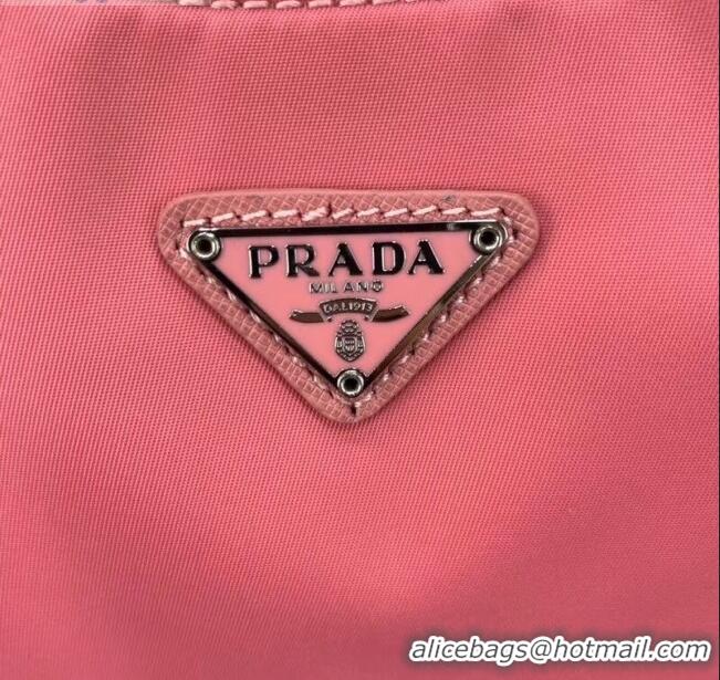 Luxury Classic Prada Re-Edition 2005 Nylon Shoulder Bag 1BH204 Pink 2020