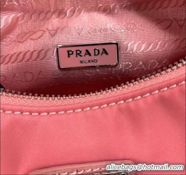 Luxury Classic Prada Re-Edition 2005 Nylon Shoulder Bag 1BH204 Pink 2020