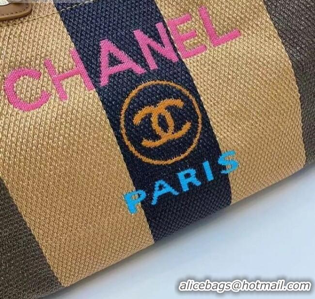 New Design Chanel Deauville Large Shopping Bag A66941 Brown/Beige/Black 2021 02