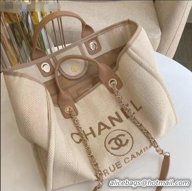 Popular Style Chanel Deauville Large Shopping Bag A66941 Beige 2021 03