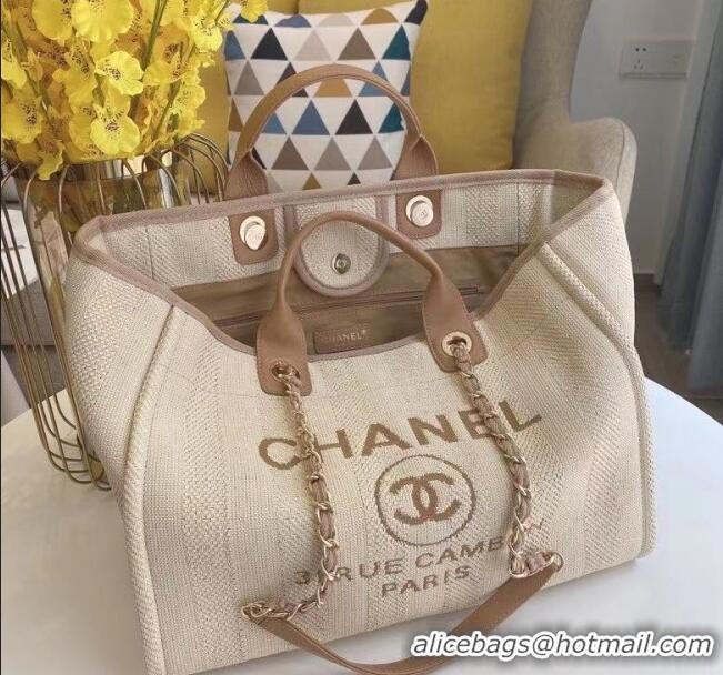 Popular Style Chanel Deauville Large Shopping Bag A66941 Beige 2021 03