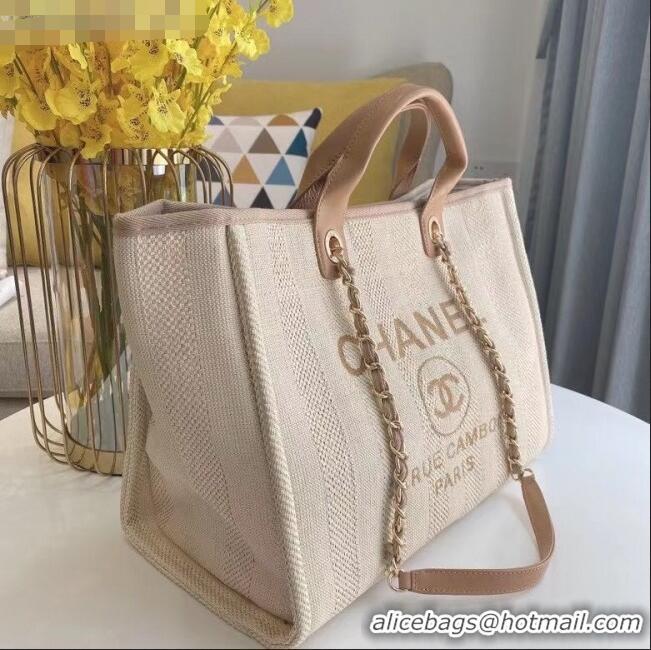 Popular Style Chanel Deauville Large Shopping Bag A66941 Beige 2021 03