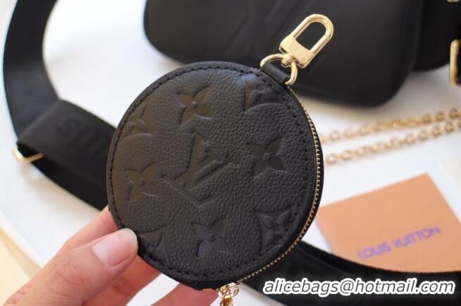 Most Popular Louis Vuitton Monogram Empreinte Original Leather M44823 Black