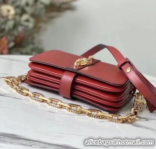 Elegant Louis Vuitton Calfskin Leather RENDEZ-VOUS M57744 Tomette Red