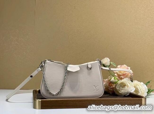 Trendy Design Louis vuitton Original EASY POUCH ON STRAP M80479 Quartz White