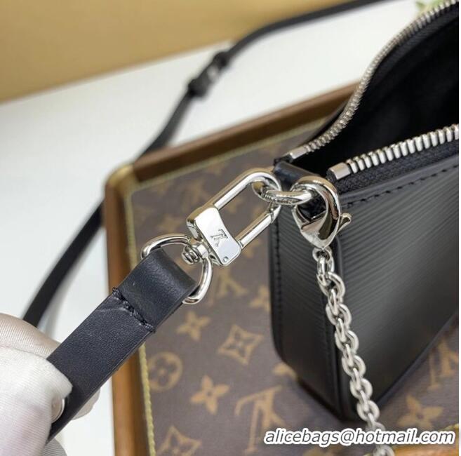 Good Product Louis vuitton Original EASY POUCH ON STRAP M80479 BLACK