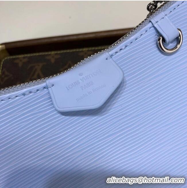 Top Quality Louis vuitton Original EASY POUCH ON STRAP M80479 Bleu Celeste Blue