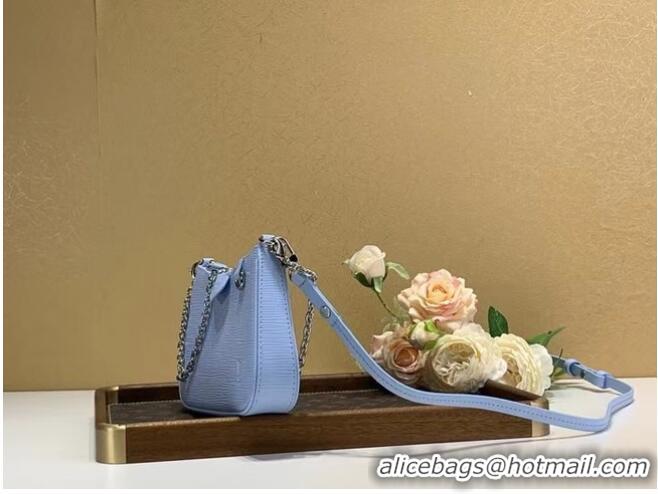 Top Quality Louis vuitton Original EASY POUCH ON STRAP M80479 Bleu Celeste Blue