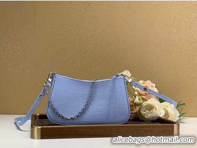 Top Quality Louis vuitton Original EASY POUCH ON STRAP M80479 Bleu Celeste Blue