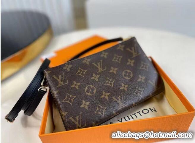 Most Popular Louis Vuitton Double Zip Pochette Bag M69203 Brown