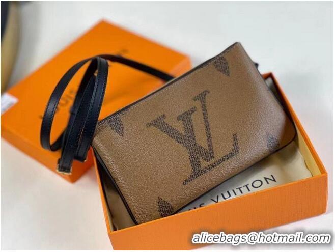 Most Popular Louis Vuitton Double Zip Pochette Bag M69203 Brown