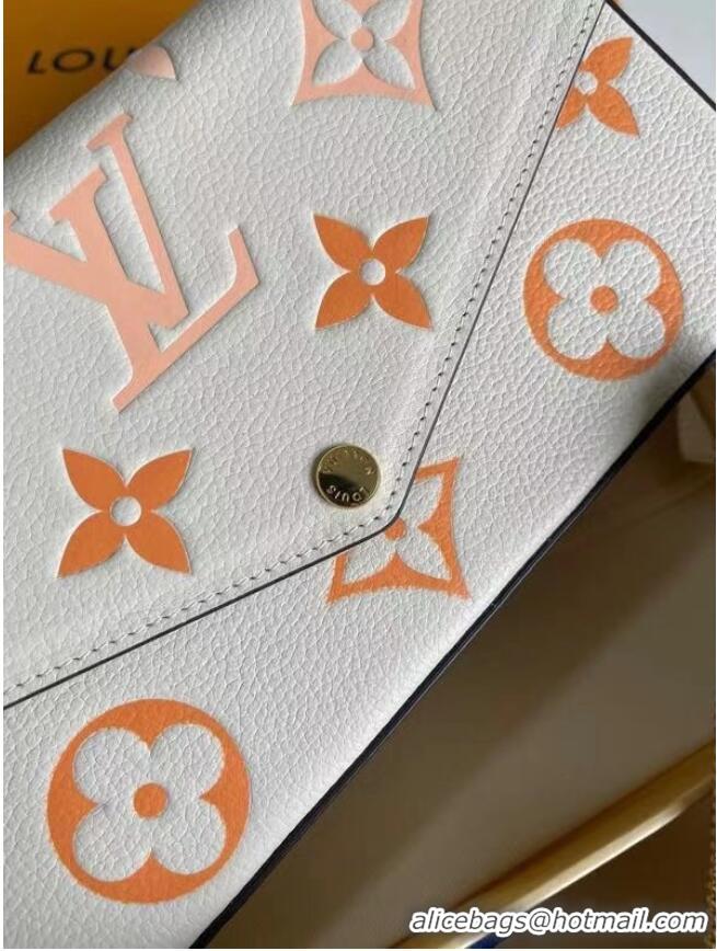 Best Price Louis Vuitton Monogram Empreinte FELICIE POCHETTE M80498 Cream & Saffron