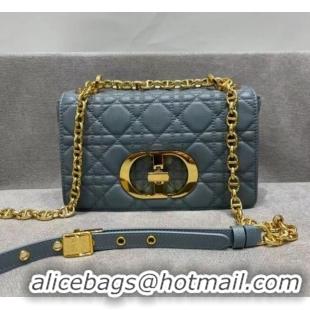 Top Quality Dior SMALL DIOR CARO BAG Soft Cannage Calfskin M9241 grey