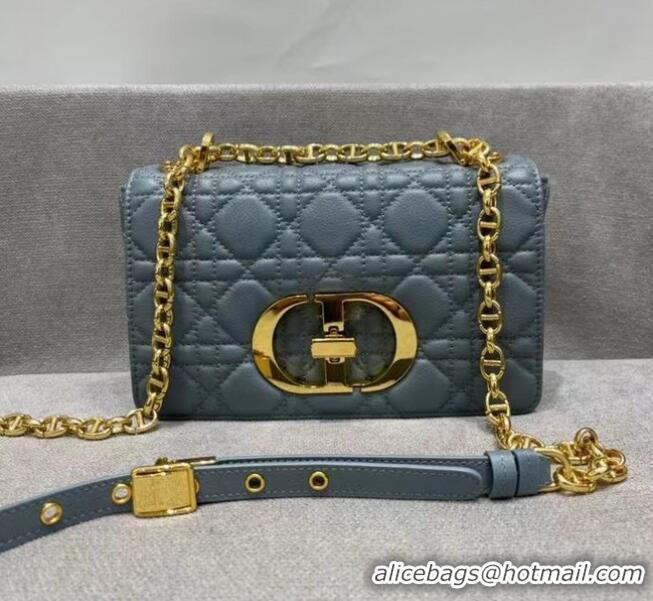 Top Quality Dior SMALL DIOR CARO BAG Soft Cannage Calfskin M9241 grey