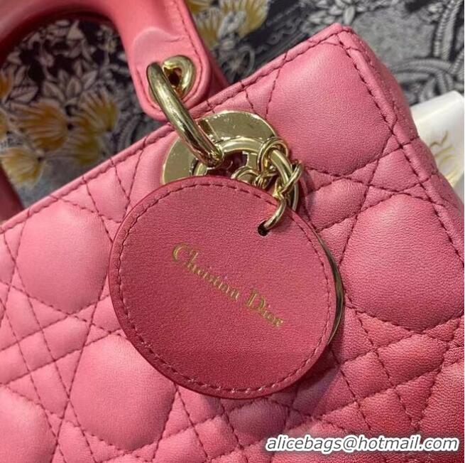 Top Quality LADY DIOR MY ABCDIOR BAG Strawberry Pink Gradient Cannage Lambskin M0538OS