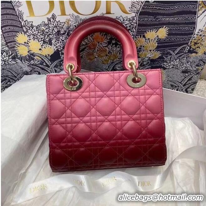 Top Quality LADY DIOR MY ABCDIOR BAG Strawberry Pink Gradient Cannage Lambskin M0538OS