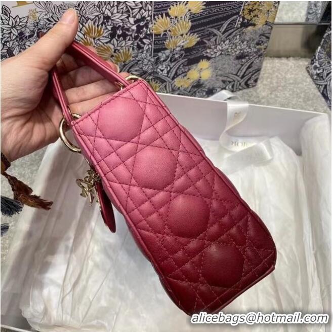 Top Quality LADY DIOR MY ABCDIOR BAG Strawberry Pink Gradient Cannage Lambskin M0538OS