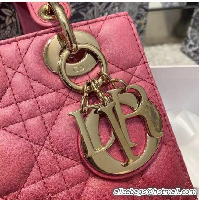 Top Quality LADY DIOR MY ABCDIOR BAG Strawberry Pink Gradient Cannage Lambskin M0538OS