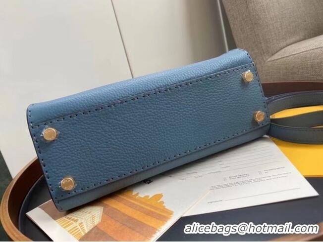 Hot Sell Fendi PEEKABOO ISEEU MEDIUM leather bag 70192 blue