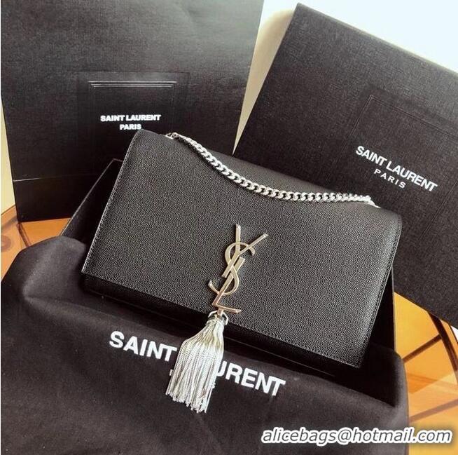 Good Taste YSL Saint Laurent Medium Kate Tassel Bag 86773 Black