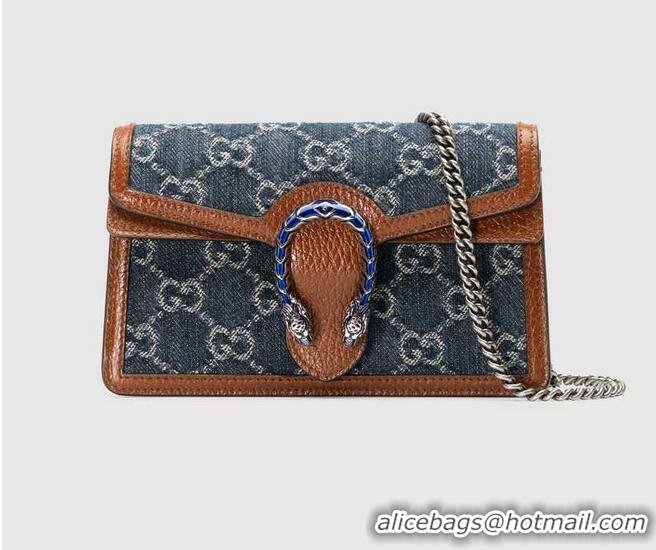 Top Sale Gucci Dionysus super mini bag 476432 Dark blue