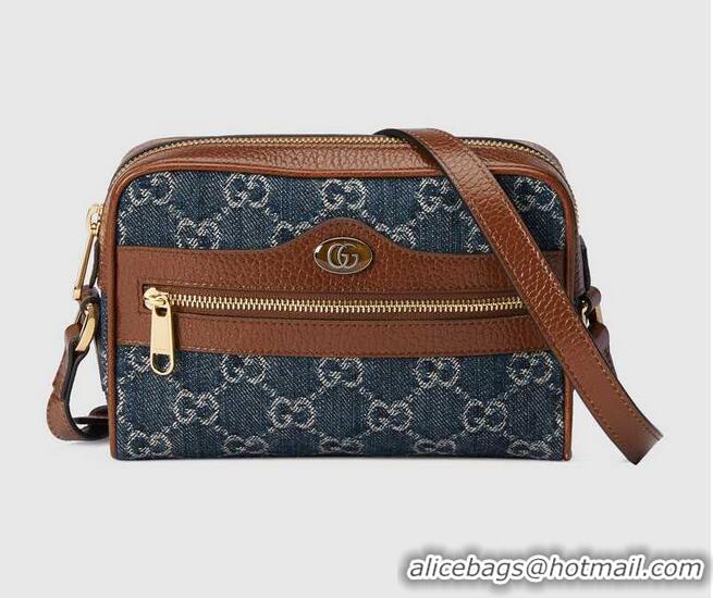 Popular Style Gucci Ophidia GG mini bag 517350 Dark blue