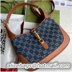 Unique Style Gucci Jackie 1961 small shoulder bag 636706 Dark blue