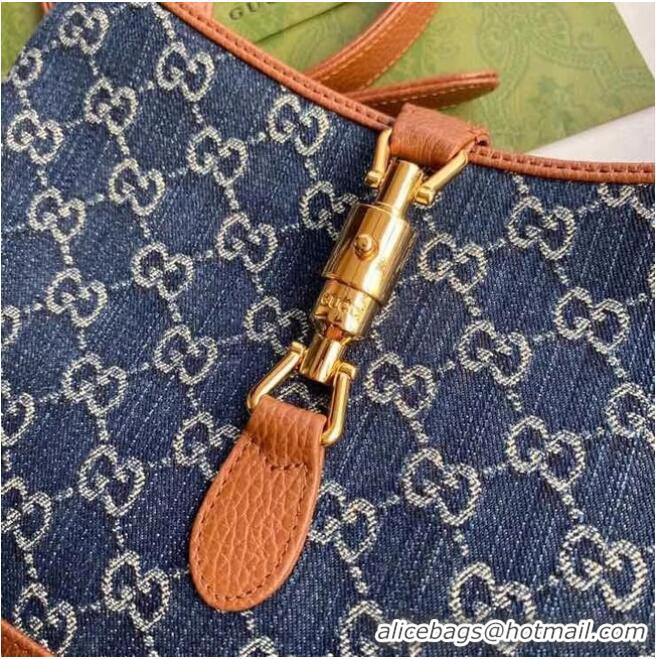 Unique Style Gucci Jackie 1961 small shoulder bag 636706 Dark blue