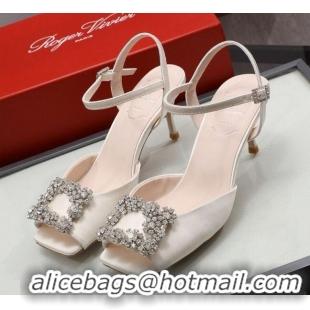 AAAAA Roger Vivier Glitter Sandals 6.6cm 030810 White