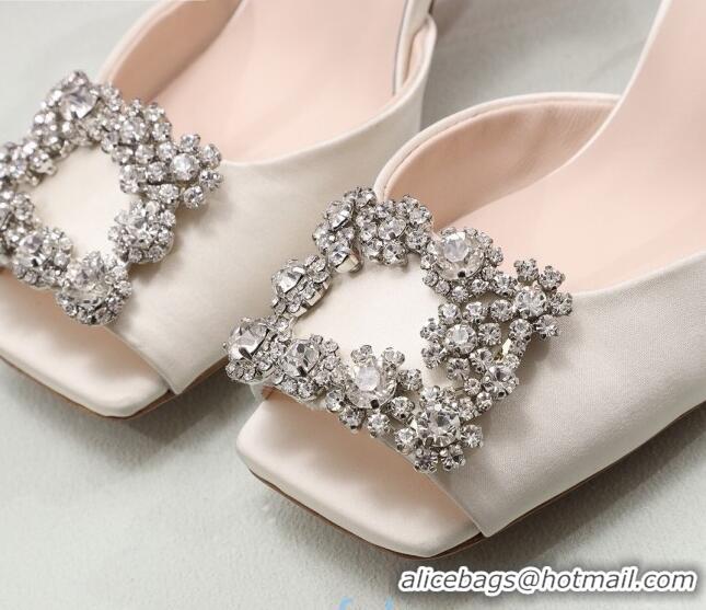 AAAAA Roger Vivier Glitter Sandals 6.6cm 030810 White