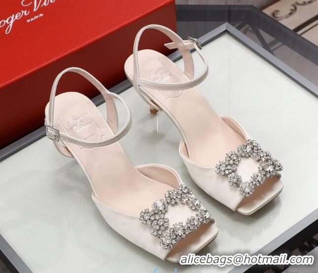 AAAAA Roger Vivier Glitter Sandals 6.6cm 030810 White