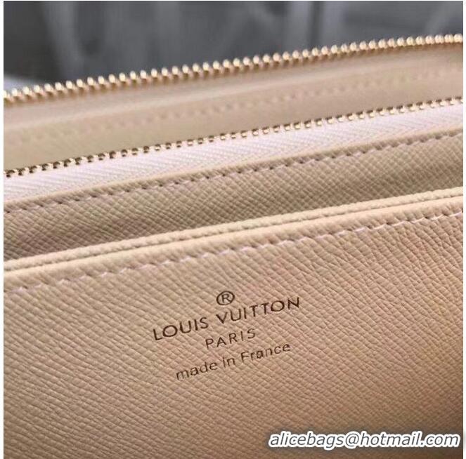 Top Design Louis Vuitton Damier Azur Zippy Wallet N41660 Beige