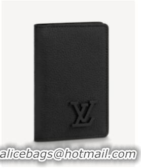 Well Crafted Louis Vuitton Calf Leather POCKET ORGANIZER M69979 Black