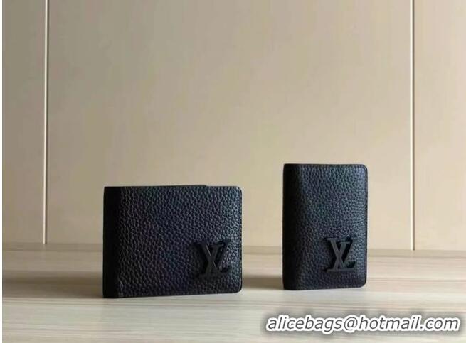 Well Crafted Louis Vuitton Calf Leather POCKET ORGANIZER M69979 Black