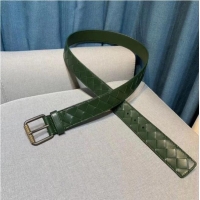 Low Price Bottega Veneta Intrecciato Nappa Belt 5567 Green