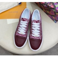 Charming Louis Vuitton Since 1854 Stellar Sneakers 1A8DDQ Burgundy