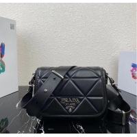 Buy Classic Prada System nappa leather patchwork bag 1BG283 black