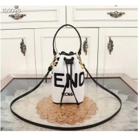 Best Inexpensive FENDI Original Leather mini-bag 8BS010 FD6588 White