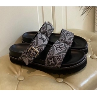 Best Product Louis Vuitton Since 1854 Flat Sandals 120383 Grey