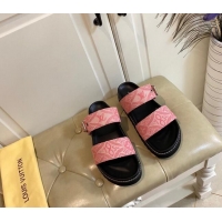 Low Cost Louis Vuitton Since 1854 Flat Sandals 120383 Pink