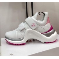 Perfect Louis Vuitton LV Archlight Sneakers 120436 White/Pink 