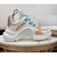 Best Price Louis Vuitton LV Archlight Monogram Mesh Sneakers White/Blue/Orange 120442