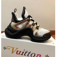 Good Quality Louis Vuitton LV Archlight Mesh Sneakers 120445 Gold