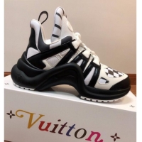 Best Product Louis Vuitton LV Archlight Mesh Damier Sneakers 120445 White/Black