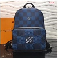 Luxury Discount Louis vuitton Monogram Canvas Original Backpack M50008 blue