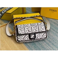 Trendy Design Fendi BAGUETTE Original Leather Bag F2468 White