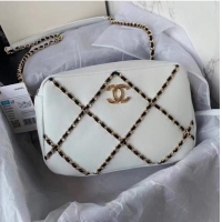 Top Grade Chanel cross-body bag AS2384 White & black