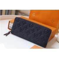 Best Quality Louis Vuitton Original Monogram Empreinte Wallet M60171 Navy Blue