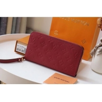 AAAAA Discount Louis Vuitton Original Monogram Empreinte Wallet M60571 Wine