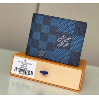 Grade Discount Louis vuitton Monogram Canvas Wallet N60434 blue